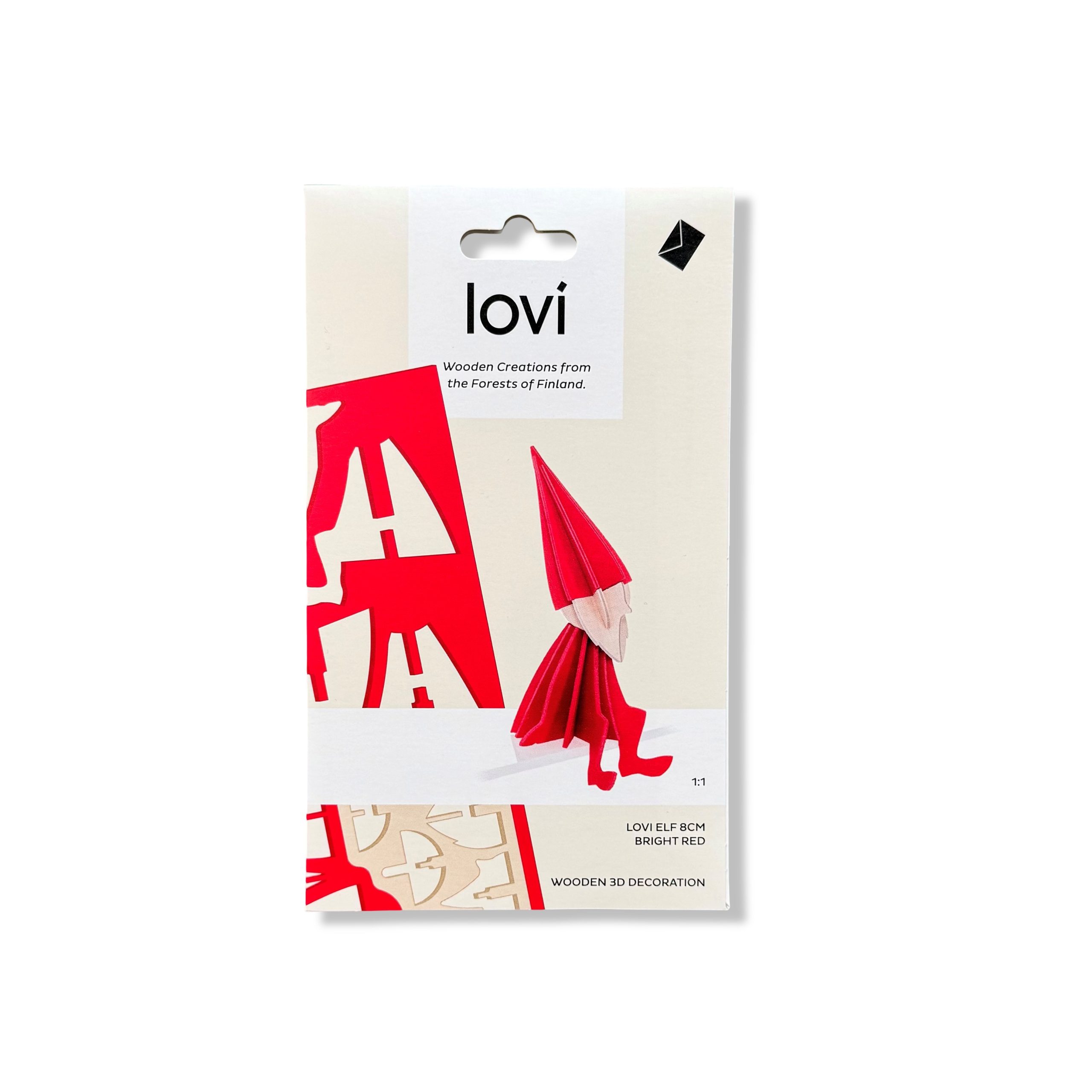 Lovi Elf 8 cm bright red - Image 2