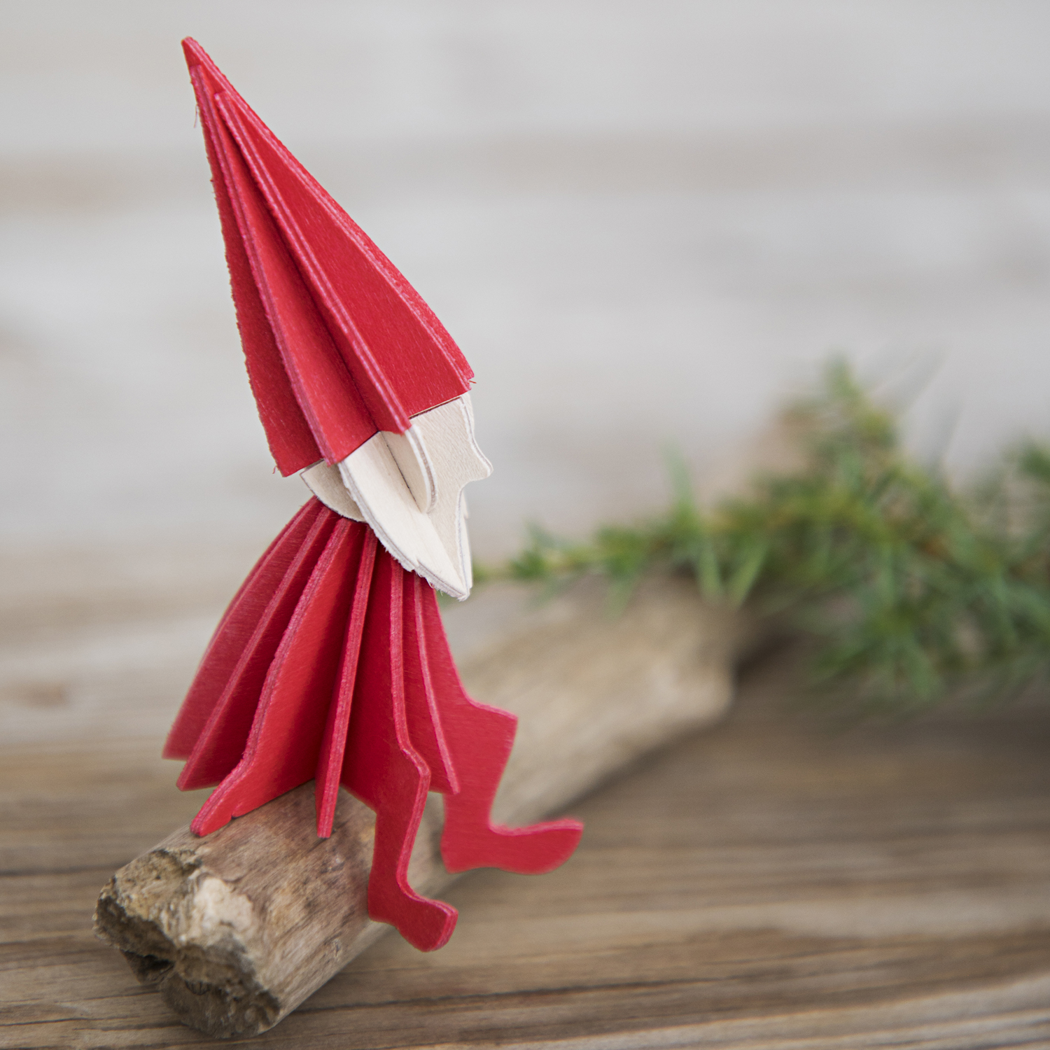 Lovi Nisse 12 cm Rød