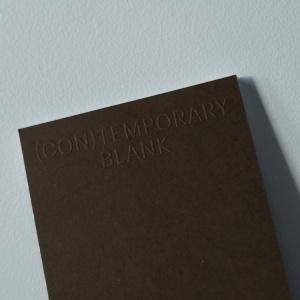(CON)TEMPORARY Notebook - Bitter chocolate