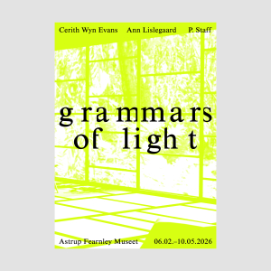 Plakat Grammars of Light (A.Lislegaard)