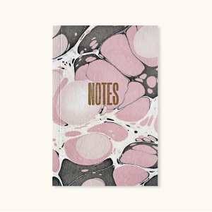 Marbled Notebook Pink