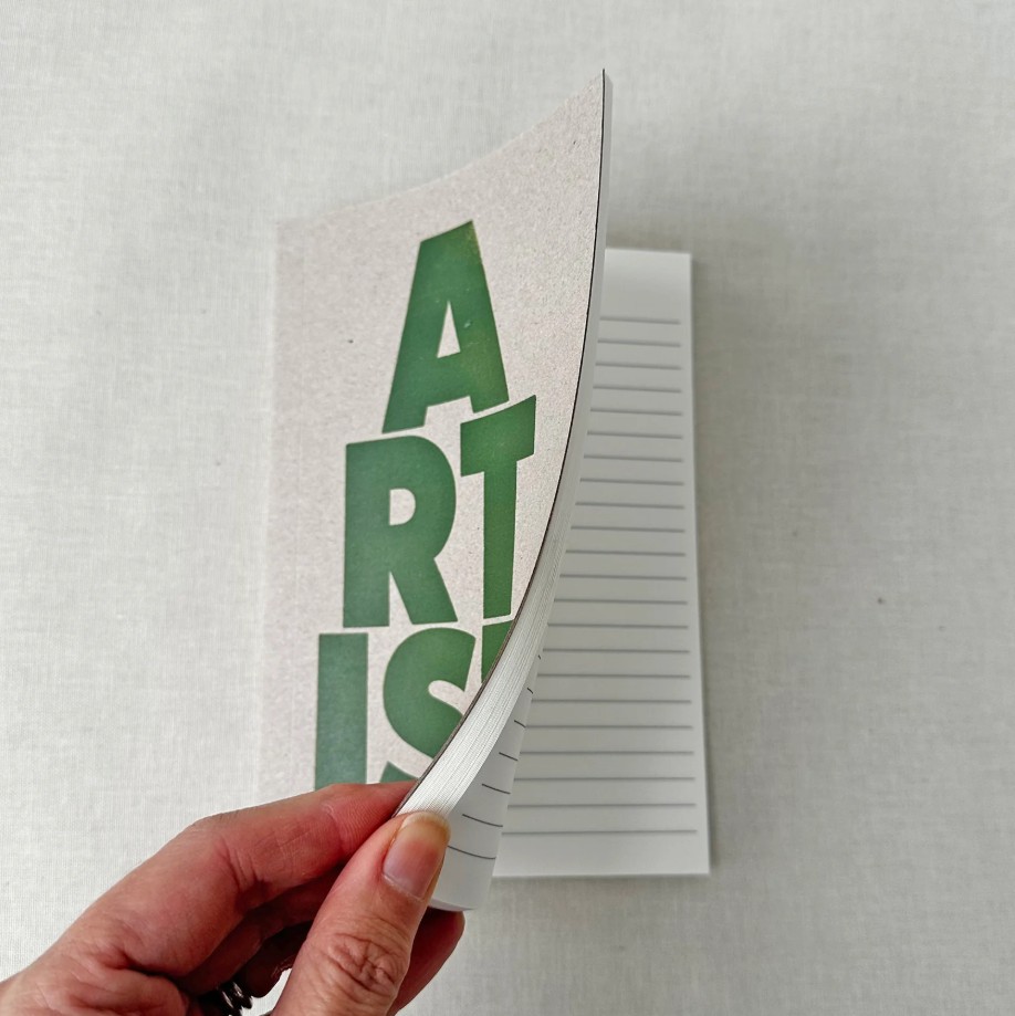 Artist Typography Notebook Green - Bilde 2
