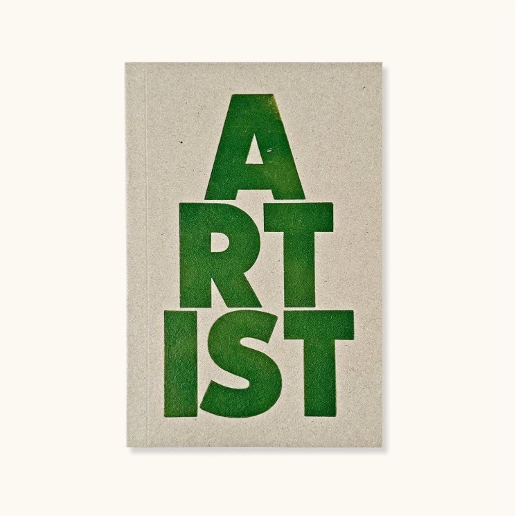 Artist Typography Notebook Green