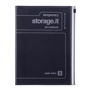 Storage.it Notebook A5 BLACK