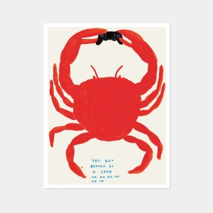 David Shrigley Poster - You Got Beaten By A Crab