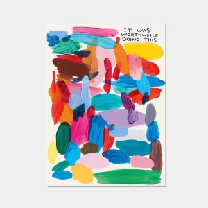 David Shrigley Poster - It Was Worthwile Doing This
