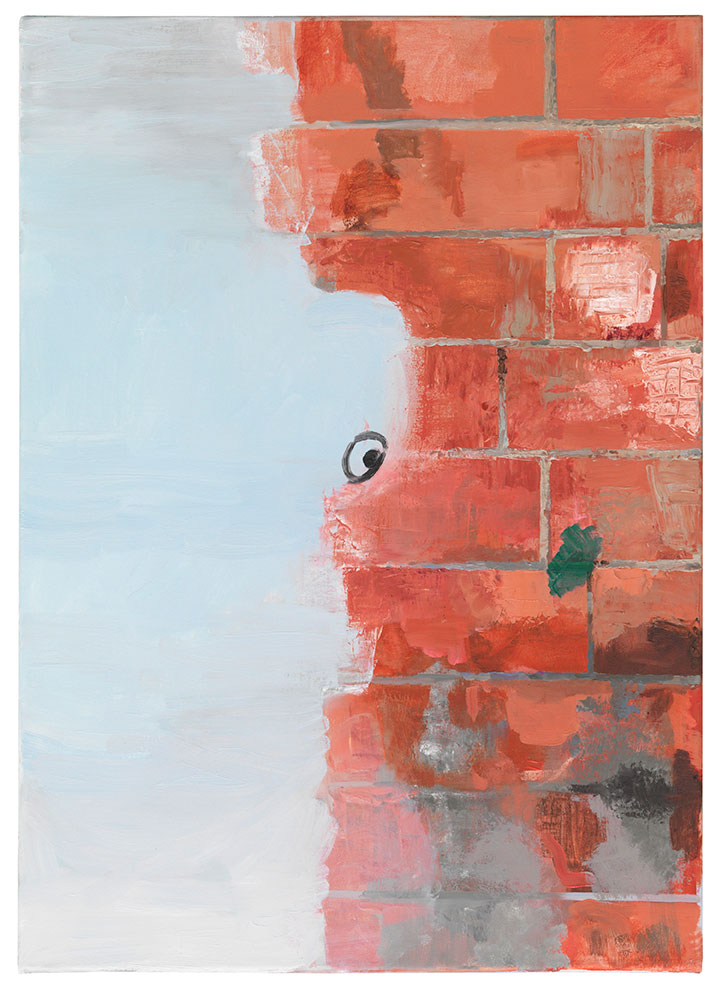 Monika Baer, looking back, 2009. Oil on canvas. 70 x 50 cm. Courtesy of the artist and Galerie Barbara Weiss, Berlin.